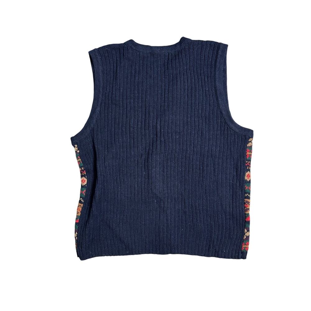Vtg Requirements Geometric Knit Sweater Vest Size Womens Medium NWT - Picture 2 of 5